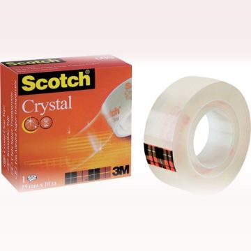 Office tape SCOTCH® Crystal Clear (600), transparent, 19mm, 10m