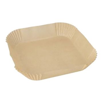 Forma do wypieków 20x20x4,5cm brązowy do Air Fryer op.100szt.