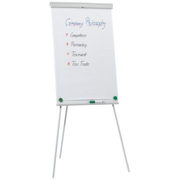 Flipchart na trójnogu Q-CONNECT, 68x105cm, tablica suchoś. -magn.