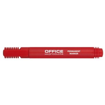 Marker permanentny OFFICE PRODUCTS, okrągły, 1-3mm (linia), czerwony