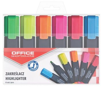 Highlighter OFFICE PRODUCTS, 1-5mm (line), 6pcs, assorted colours
