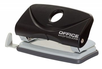 Hole punch, OFFICE PRODUCTS, punches up to 10 sheets, plastic, black