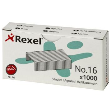 Staples, REXEL no 16, 24/6, 1000pcs, silver