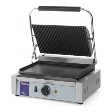 Grill kontaktowy PANINI - ryflowany-gładki  kod 263662