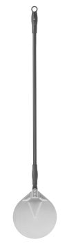 Łopata do pizzy ze stali nierdzewnej, okrągła 230x1200 mm kod 617182