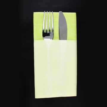 Pocket Airlaid Green 40x40cm, 25 pieces