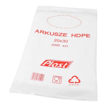 Sheets HDPE 20x30cm, 2000pcs.