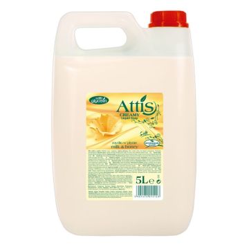 Attis Liquid Soap 5L  Mleko i Miód - mydło w płynie 