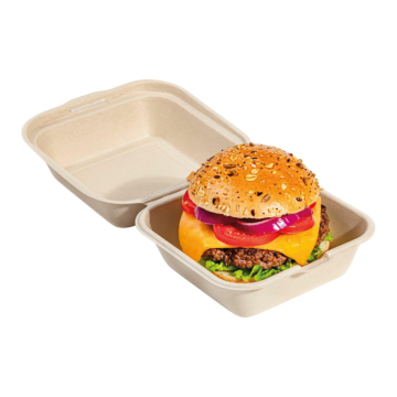 MENUBOX hamburger sugarcane, pack of 50, 156x174x82mm (k/10) PFAS Free