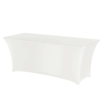 Symposium rectangular tablecloth white