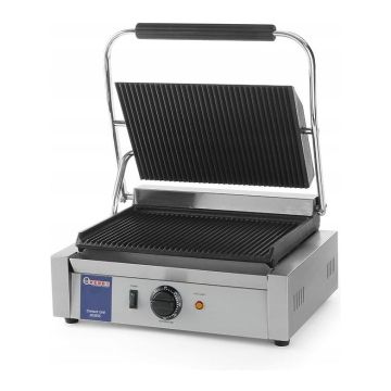 Grill kontaktowy PANINI - ryflowany  kod 263655