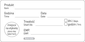 Naklejka Food Safety "Data przydatności" –  kod 850206