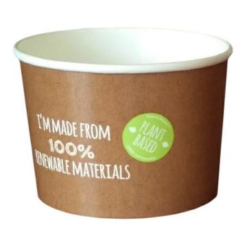Pojemnik pap. 350ml PLANT PE FoodToGo 12oz, op. 25szt , śr. 90mm
