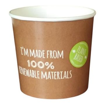 Pojemnik pap. 770ml PLANT PE FoodToGo 26oz, op. 25szt , śr. 114,8mm