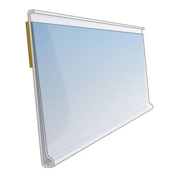 Price bar DBR39 with self-adhesive tape, length 1250mm, white