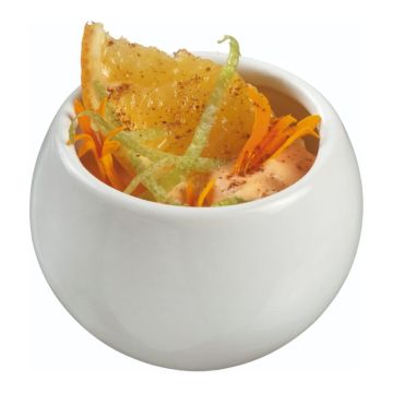 Finger food porcelana pucharek okrągły fi.57mm biały, op.12szt. (k/12)