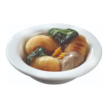 Finger food porcelain round plate fi.75mm white, op.12pcs. (k/16)
