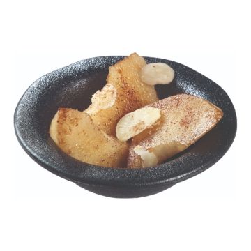 Finger food porcelain round plate fi.75mm black, op.12pcs. (k/16)