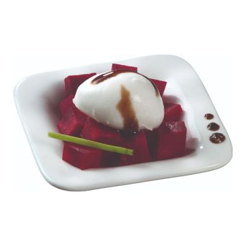 Finger food porcelain square plate 69x69mm white, op.24pcs. (k/9)