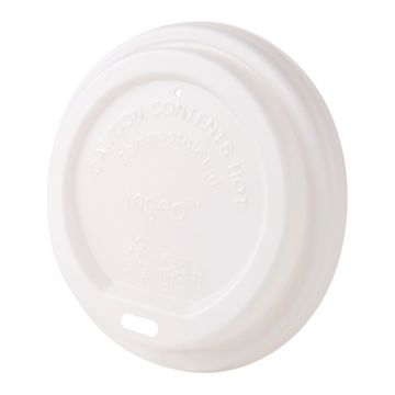 Lid for cups 90mm C-PLA white, 50pcs";biodegradable (20)"