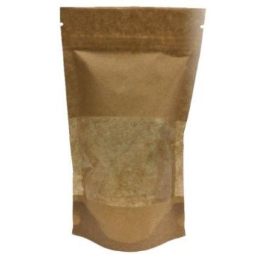 DOYPACK papierowy+ PE z okienkiem 500ml 130x70x225mm op. 100 sztuk