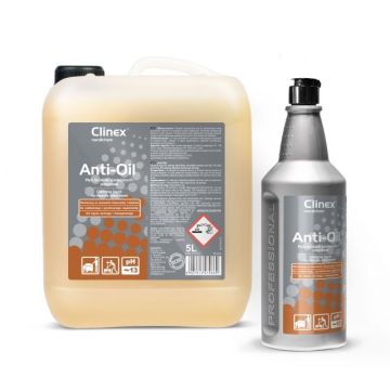 Clinex Anti-Oil 1L - płyn do silnych zaolejonych posadzek i kostki brukowej 