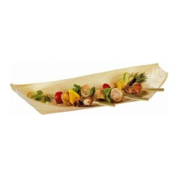 FINGERFOOD - ŁÓDKA 24x11,5x2,7cm, miseczka drewniana op. 50 sztuk