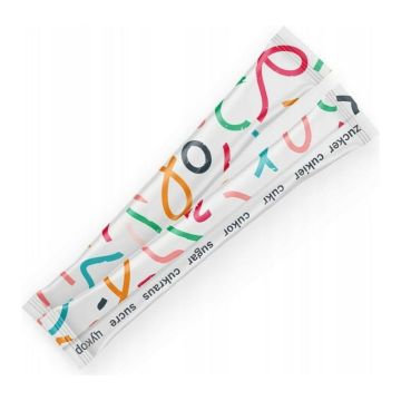 WHITE SUGAR in sticks 4g, 1000 pcs