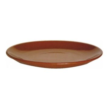 Gliniany talerz śr.20xh.2,3 cm terracotta