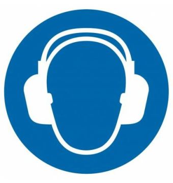 Hearing protection order D2 - 210 x 210mm GO003D2PN