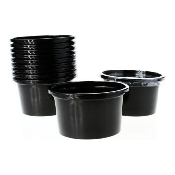 Pojemnik sosjerka 80ml dip,sos,degustacja B czarna BLACK TnP op. 100 sztuk