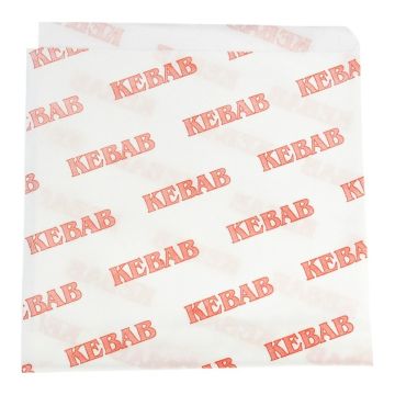 KEBAB koperta papierowo-foliowa op.200szt. nadruk standard (k/10)
