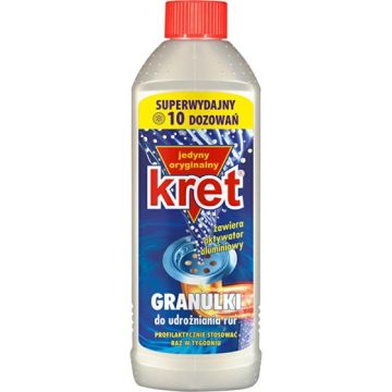 Kret 560g - granulki do udrażniania rur i odpływów