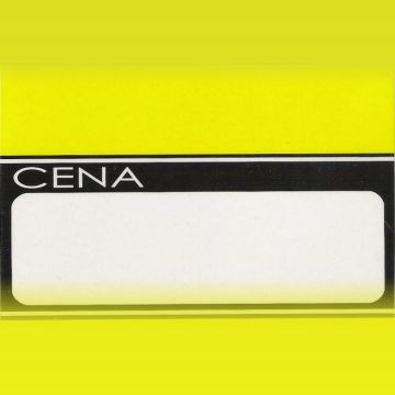 Price laminated A8 strip yellow, size 6x9,5cm, price per pack 50pcs