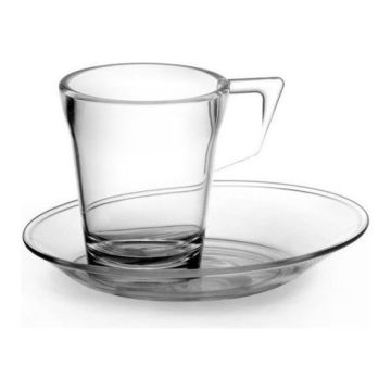 Espresso cups 90ml LONG LiFE transparent dia.5,7xh.6,6cm - unbreakable made of polycarbonate, 6 pieces