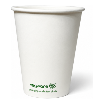 Kubek PAP/PLA SW 250ml Green Leaf 50szt. (k/20) śr.80mm, SUP