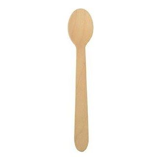 Łyżeczka deser 11cm DREWNIANA op.100szt  (k/20)