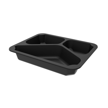 T B 227/178/3 H4 G capacity: 80 pcs. height: 4 cm black, three-part, smooth MAPCOR, REUSABLE