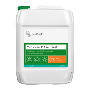 Mediclean 111 Automat 5L - Niskopieniący koncentrat do codziennego mycia i pielęgnacji podłóg oraz do maszynowego mycia podłóg