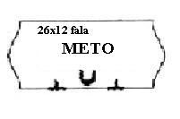Biała METO jednorzędowa, 26x12 fala op.5szt.