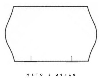Biała METO dwurzędowa, 26x16 fala op.5szt.