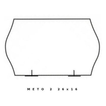 Taśma do metkownic METO2 26x16 żółta