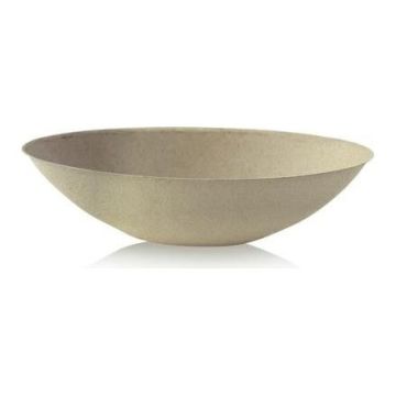 Miseczka owalna z trzciny cukrowej 1000ml naturalna 240x140x63mm op. 125 sztuk