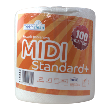 Ręcznik rola MIDI Standard+ op.6rol., celuloza 2W 100m TnC