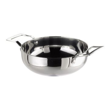 Mini - rondelek stal nierdzewna, śr 13cm h 4,25cm