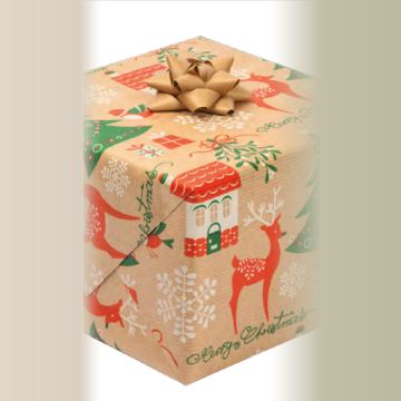 Papier ozdobny 70/200 1ark. GW KRAFT zest.5 (retro) karton ekspozycyjny 50 rolek