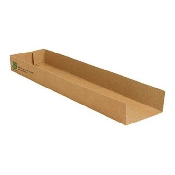 PURE Snack Tray 28.5x7.3x3 cm – Biodegradable, 80 pieces