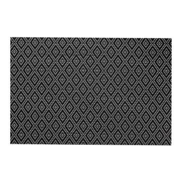 Table pads Style 30x45cm black PP reusable, pack of 12 pcs