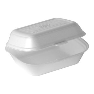 Pojemnik styropianowy HAMBURGER DUŻY Q 155x140x80mm HB6 op. 125 sztuk