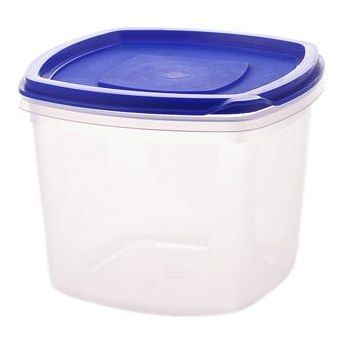Food containers 0,75L, with blue lid